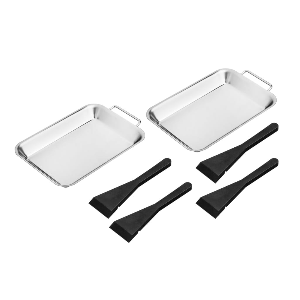 Hallo Hi BBQ Grill Pfannkuchen - 6-teiliges Grillset aus Edelstahl