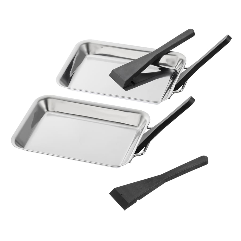 Hallo Hi BBQ Grill Pfannkuchen - 6-teiliges Grillset aus Edelstahl