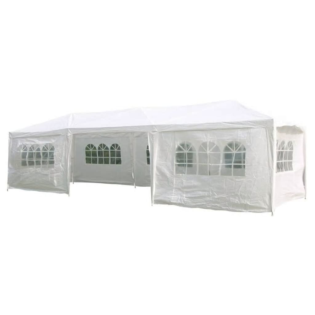 Hi-Hi-Partyzelt mit Seitenwänden, 3 x 9 m, weiß