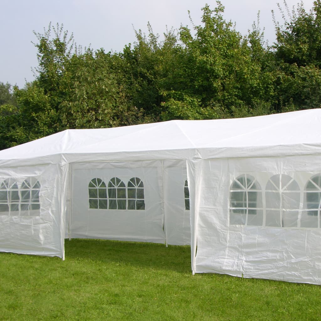 Hi-Hi-Partyzelt mit Seitenwänden, 3 x 9 m, weiß