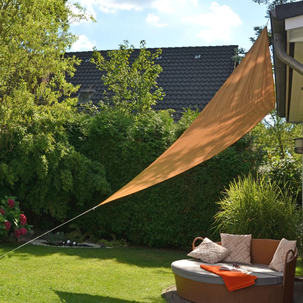 Dreieckiger Sonnenschutz HI 3,6 x 3,6 x 3,6 m beige