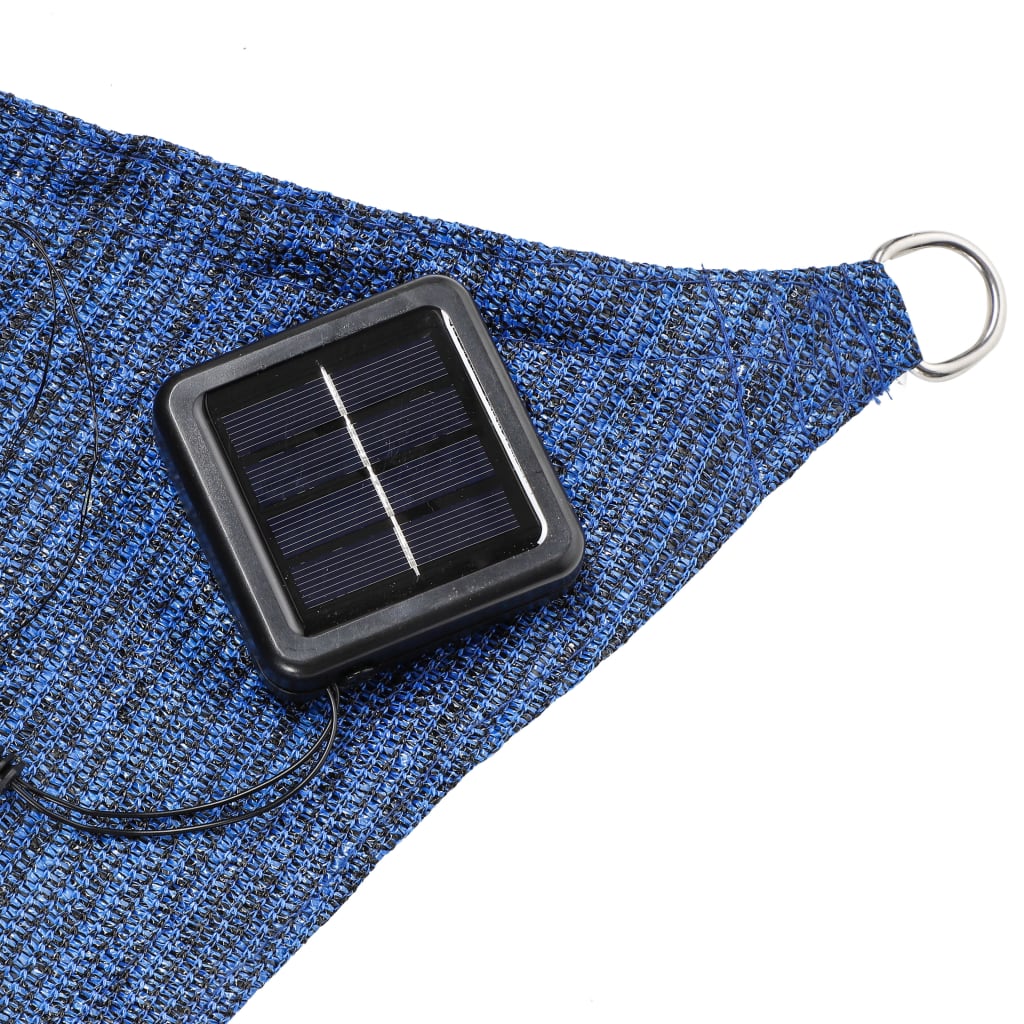 Hallo Sonnensegel mit 100 LEDs, 2x3 m, hellblau