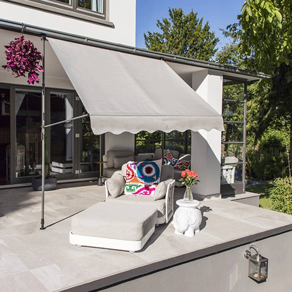 Hallo hallo luifel bewegbar 200x120 cm grau