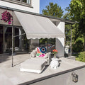 Hallo hallo luifel bewegbar 200x120 cm grau