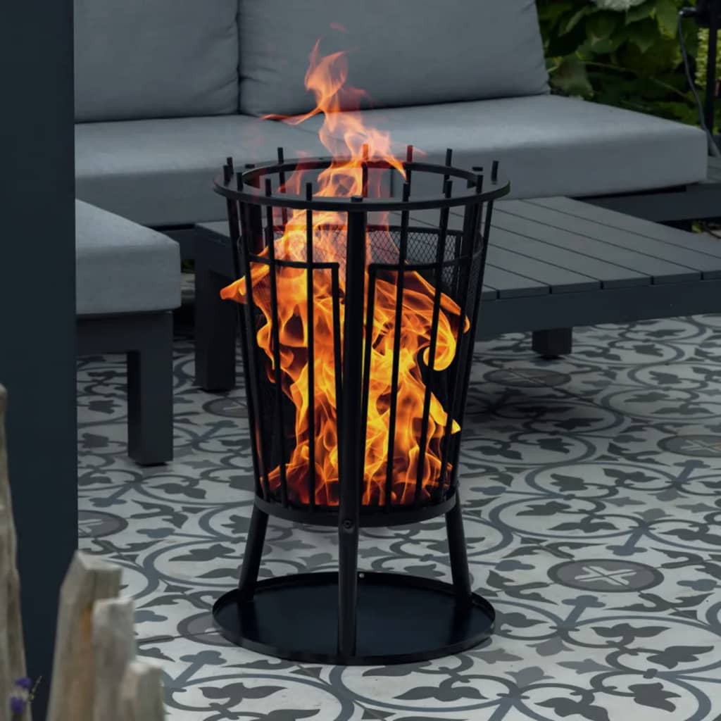 Hello Fire Corb mit Funkenschutz 40x61 cm schwarz