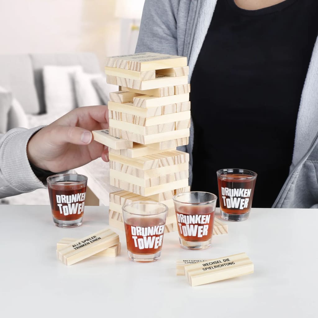 Hallo Hallo Trinkspiel Hölzer Turm