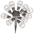 HI Gartenbeleuchtungskette, 10 Stück, LED-Solarleuchten, 5,5 cm