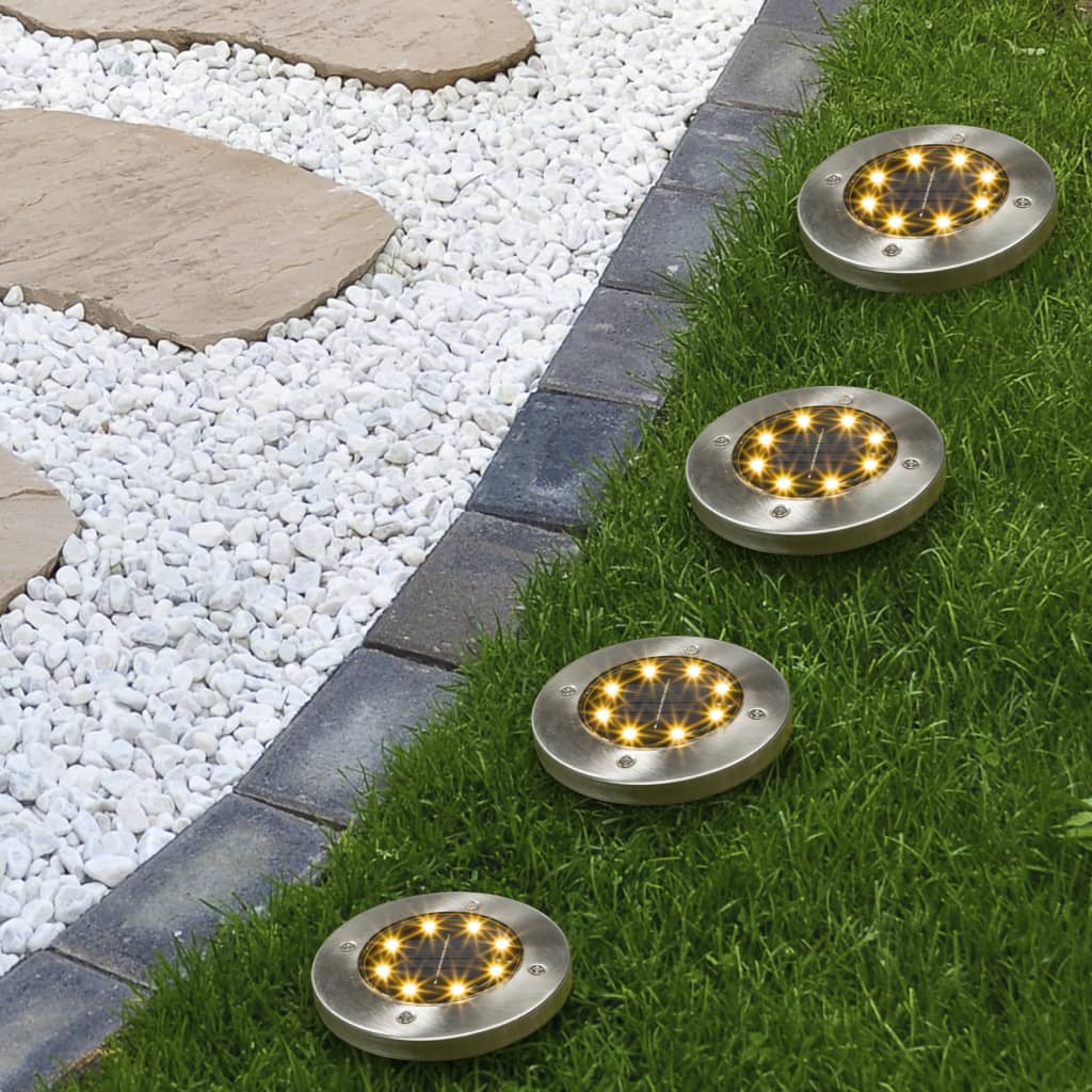 Hello Hi Bodenleuchten, 4 Stück, Solar-LED