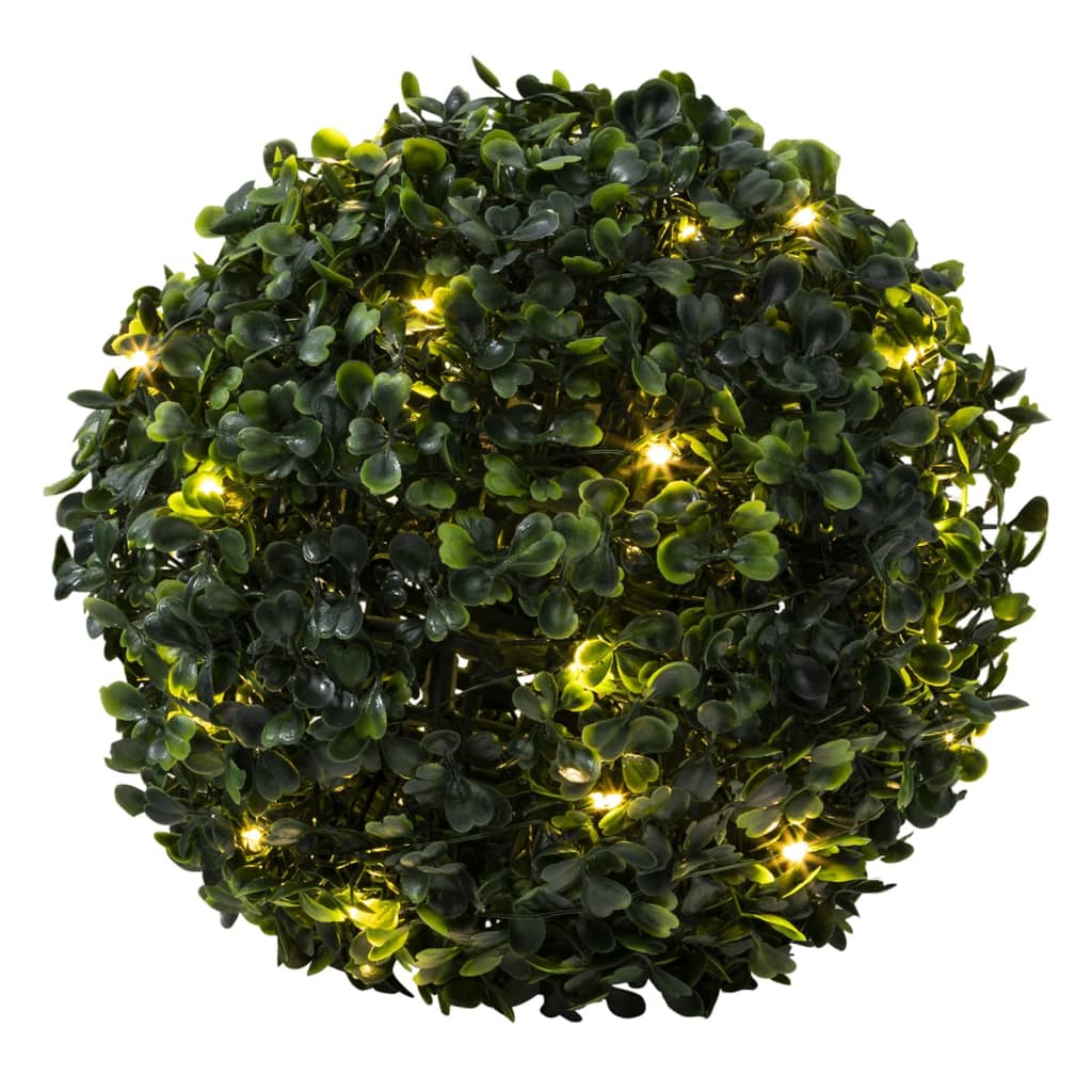Künstliche Buchsbaumkugel mit LED-Beleuchtung, ø25 cm