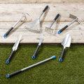 HI 8-teiliges Gartengeräte-Set, Metall, silberfarben
