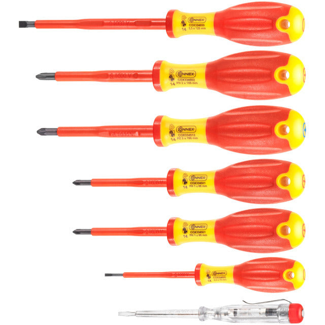 Connex cox334207 7-teiliges Schraubendreher-Set 1kv 2c