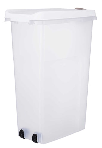 Trixie - voerton - luchtdicht - afsluitbaar - kunststof - transparant - wit - 40 ltr - 26,5x44,5x61,5 cm
