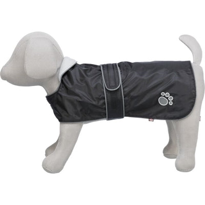 Trixie hondenjas - waterdicht, fleece voering, verstelbare buikband - 40 cm zwart