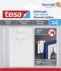 Tesa spijkers voor gevoelige oppervlakken - eenvoudig aan te brengen verwijderen - 2 x 2 kg houdkracht