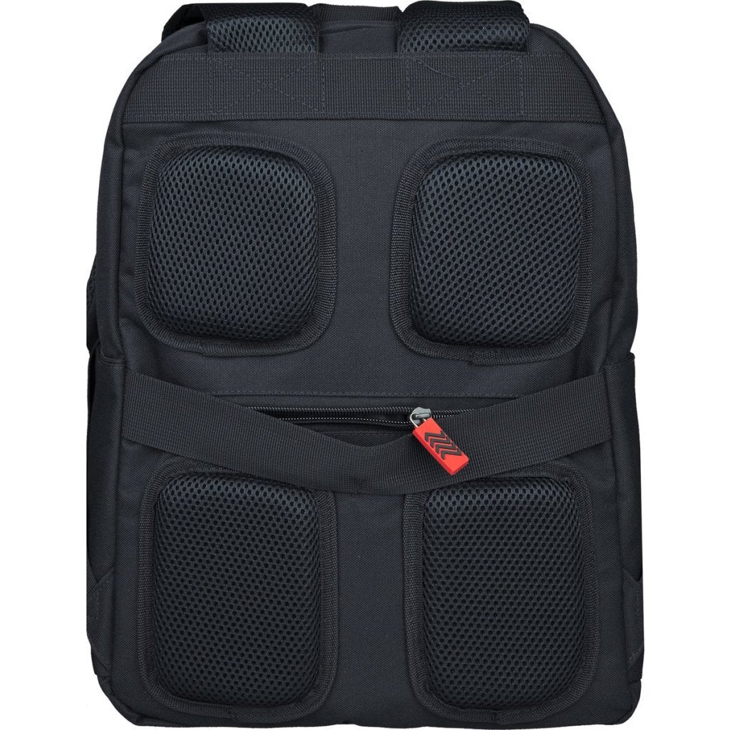 Undercover-Rucksack, roter Stier, schwarz, rot