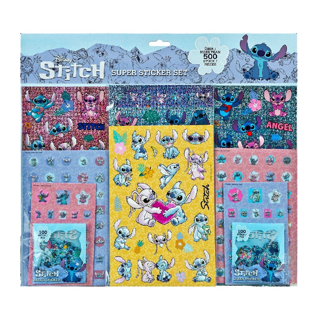 Undercover super stickerset stitch, 500dlg.