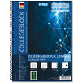 Stylex A4 College-Notizbuch mit Linien, 80 Blatt