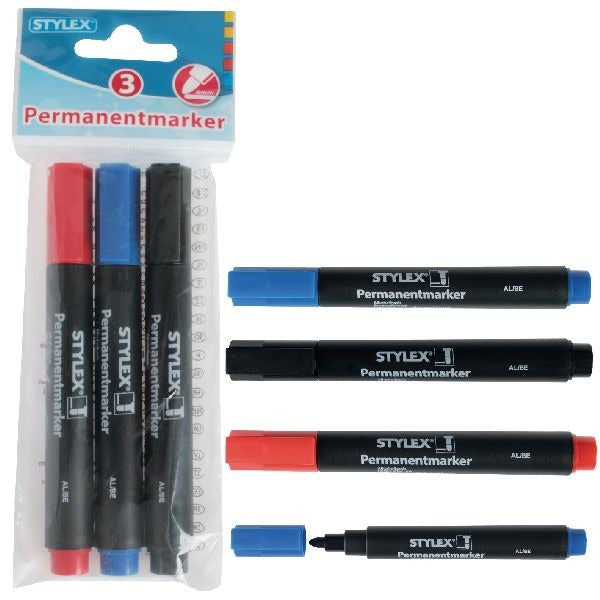Stylex Permanentmarker, 3 Stück