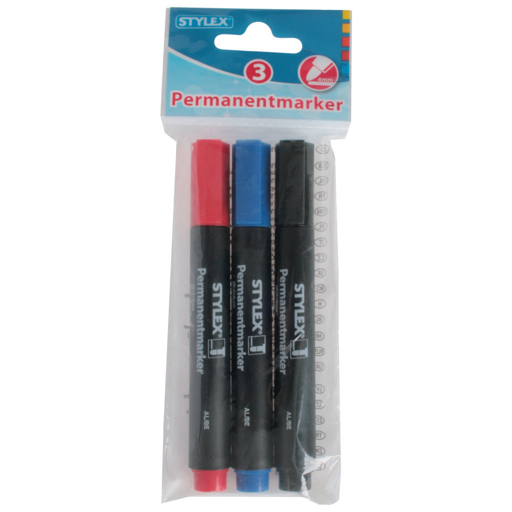 Stylex Permanentmarker, 3 Stück