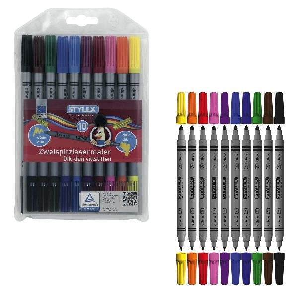 Toppoint Duo Filzstifte, 10 Stück