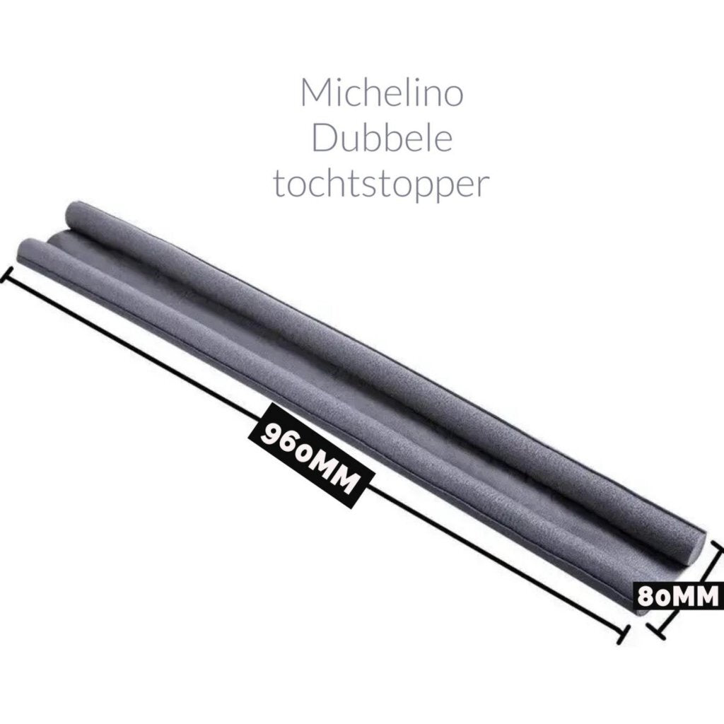 Michelino tochtstrip 96x3 cm foam grijs