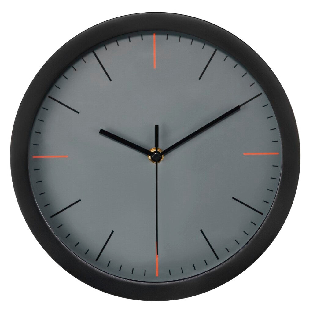 Hama Wanduhr maxr ø 25 cm geräuscharm grau