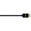 Avinity Ultra High Speed ​​HDMI-Kabel, vergoldet, 8k, 1 m, schwarz
