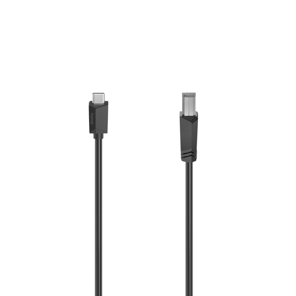 HAMA USB-C-Kabel, USB-C-Stecker, USB-B-Stecker, USB 2.0, 480 Mbit/s, 1,50 m