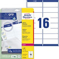 Adresetiketten avery 640 stuks wit