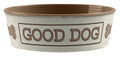Tarhong Futternapf Good Dog Melamin weiß Taupe