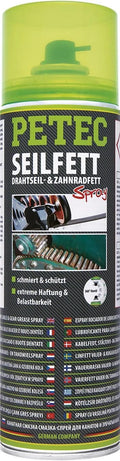 Petec haftschmiermittel seilfett rope grease spray 500 ml
