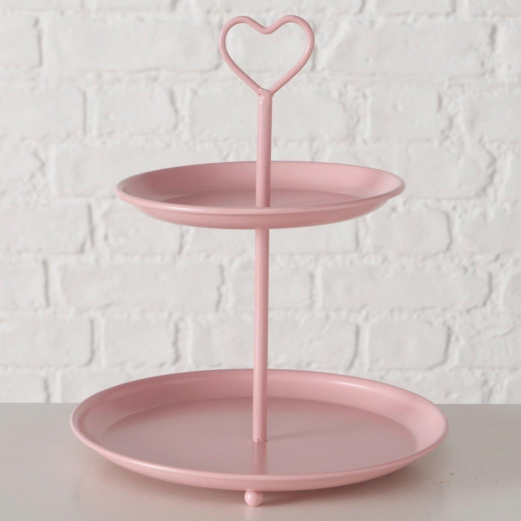 Boltze home etagère posita roze ø21xh25cm