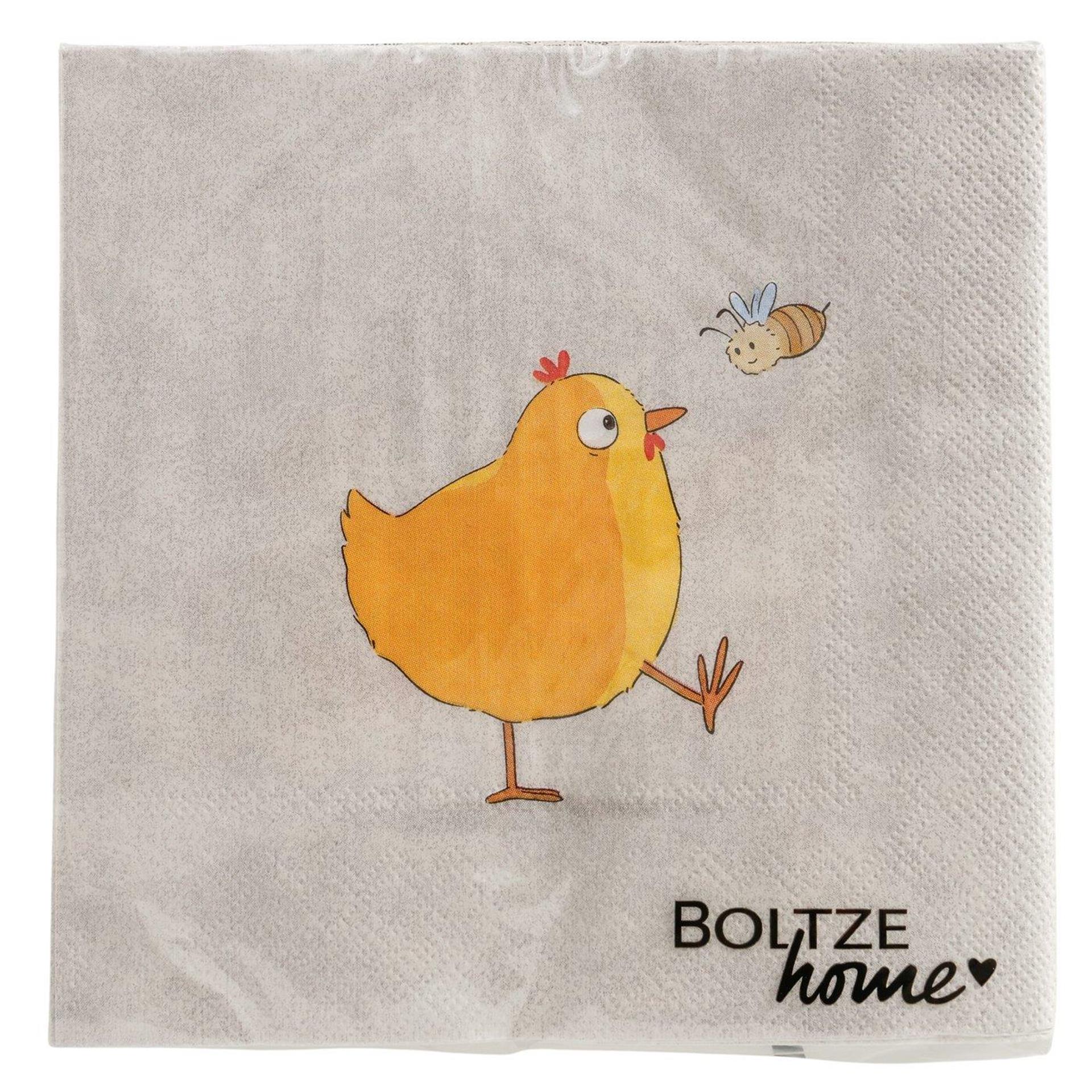 Boltze home servetten henny 16,5x16,5x3cm 2 assorti