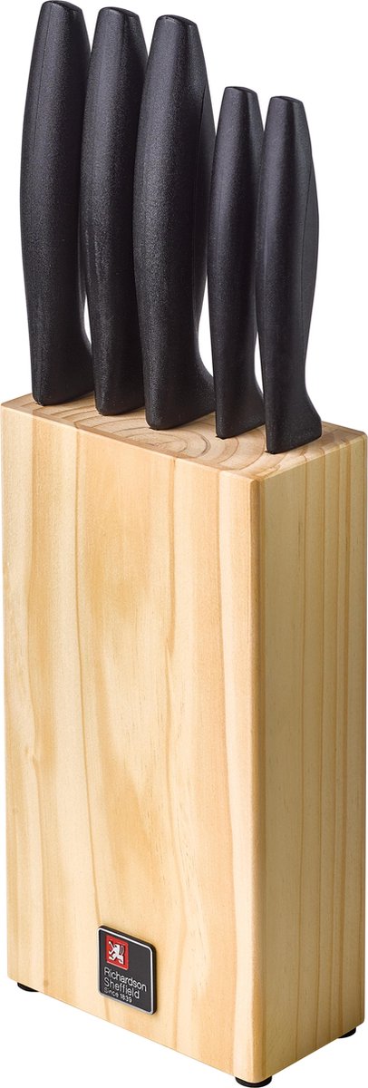 Richardson Sheffield Messerblock aus Holz mit 5 Messern