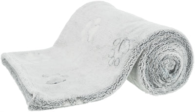 Trixie Hundedecke Nando weiches Fleece hellgrau