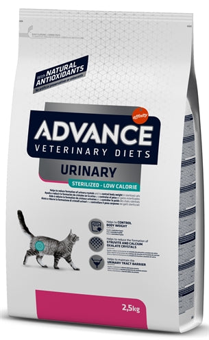 Advance veterinary diet advance - veterinary diet cat - urinary - sterilized - low calorie - kattenvoer - 2,5 kg