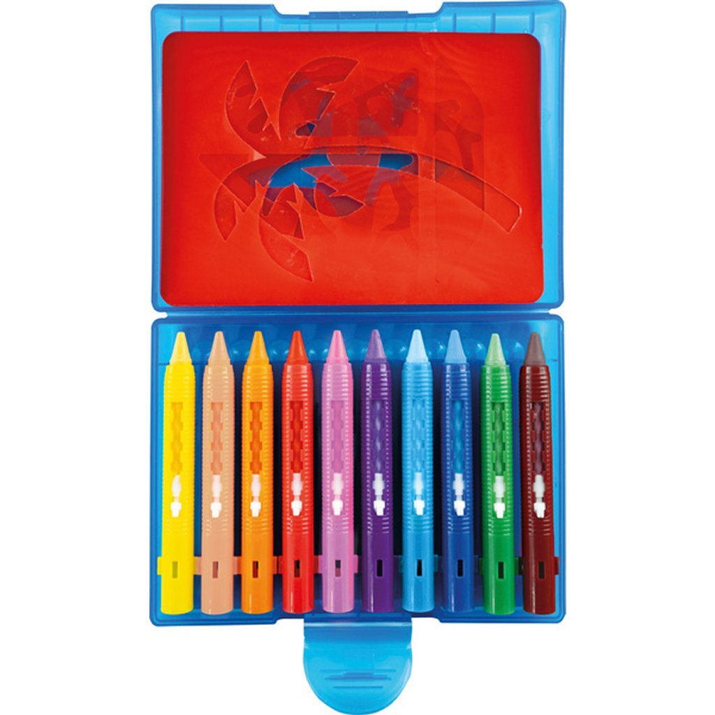 Eberhard Faber ef-524110 Badkreide, 10 Stück, Aufbewahrungsbox inkl. 5 Kartuschen