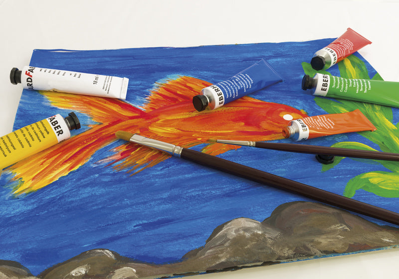 Eberhard Faber ef-575505 Gouache, 6 Farben, Tube 18 ml