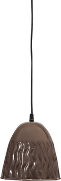 Woood arleso hanglamp - metaal - donkerbruin - 18x19x19