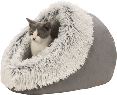Trixie kattenmand iglo harvey grijs wit-zwart