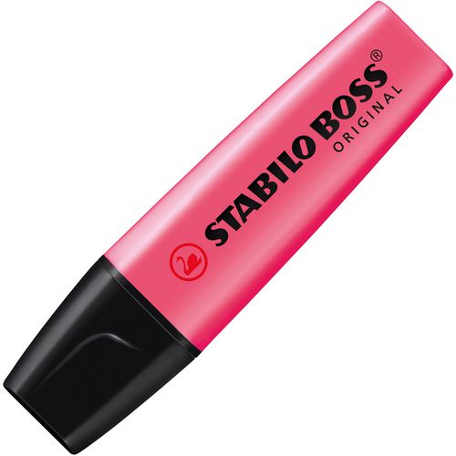 Abi tekstmarker stlo boss original ultra 2-5mm roze schuin