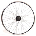 Shimano achterwiel 28 inch nexus 8 naaf (zwart) - zac19 velg (zwart) met rvs spaken - voor schijfrem
