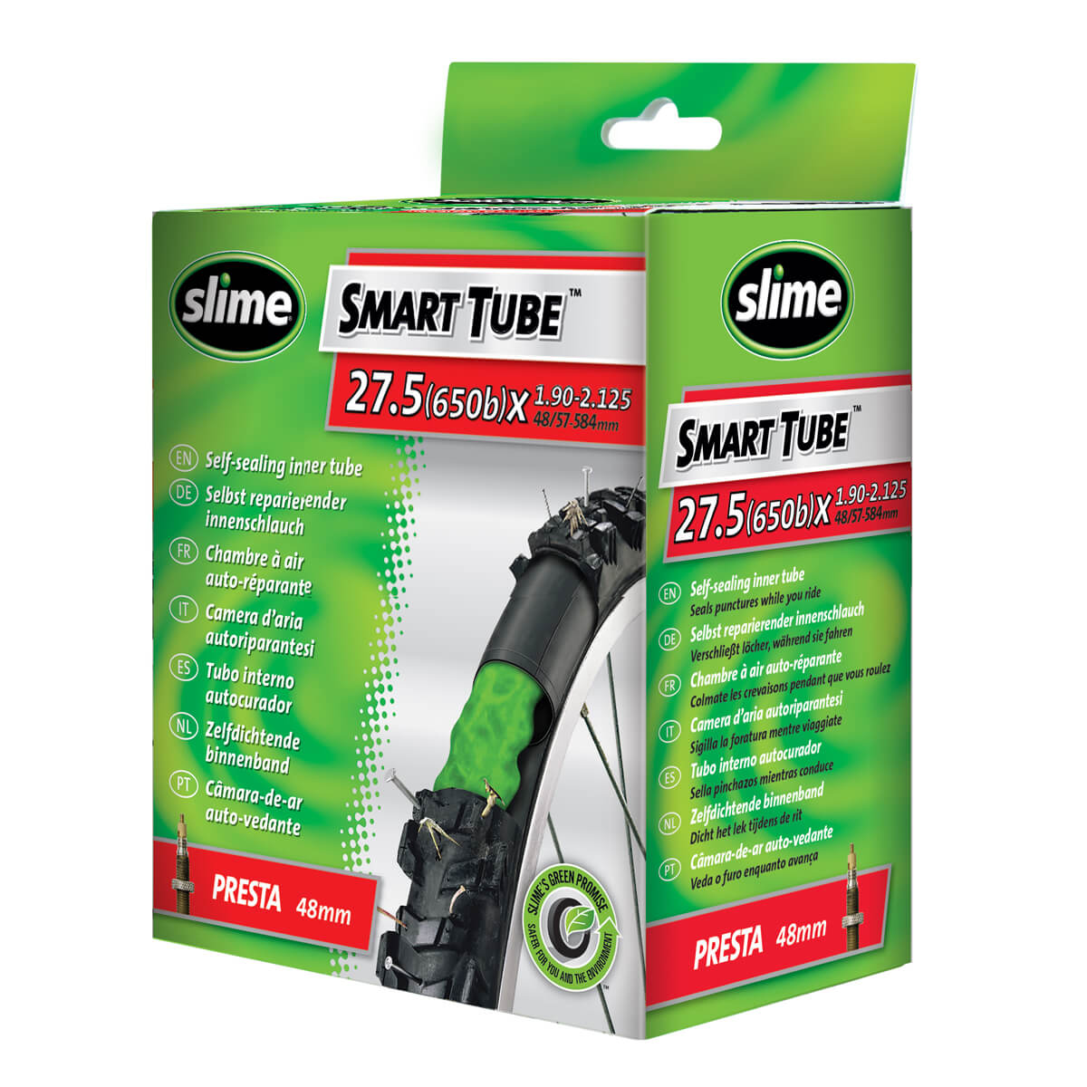 Slime zelfdichtende anti-lek binnenband 27.5 inch sv