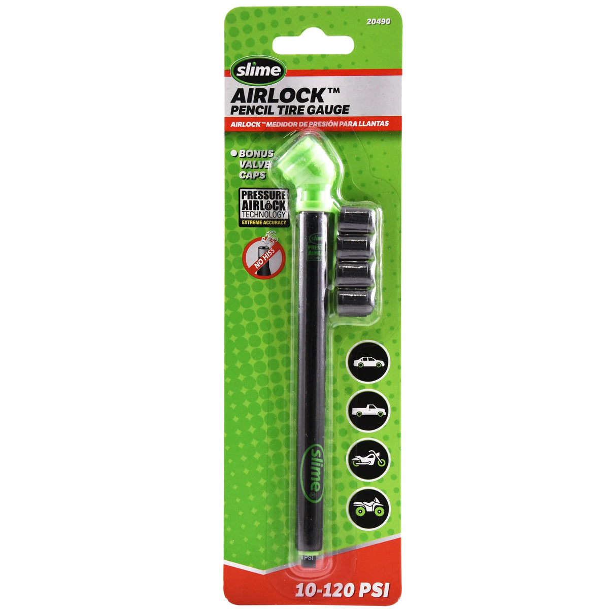 Slime bandenspanningsmeter penvorm