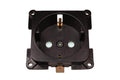 C-line wandcontactdoos camper en caravan 230 volt bruin - verpakt
