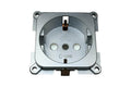 C-line wandcontactdoos camper en caravan 230 volt zilver - verpakt