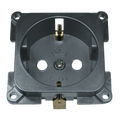 C-line wandcontactdoos camper en caravan 230 volt antraciet