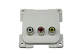 C-line video en audio contactdoos wit - verpakt