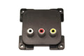 C-line video en audio contactdoos bruin