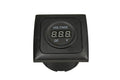 C-line voltmeter camper en caravan met opal afdekraam zwart - zonder verkoopverpakking